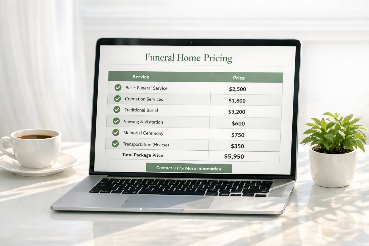 The Pricing Page Mistakes That Cost Funeral Homes Enquiries